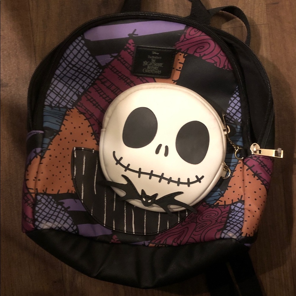 The Nightmare Before Christmas Jack Skellington Mini Backpack - Black & Purple